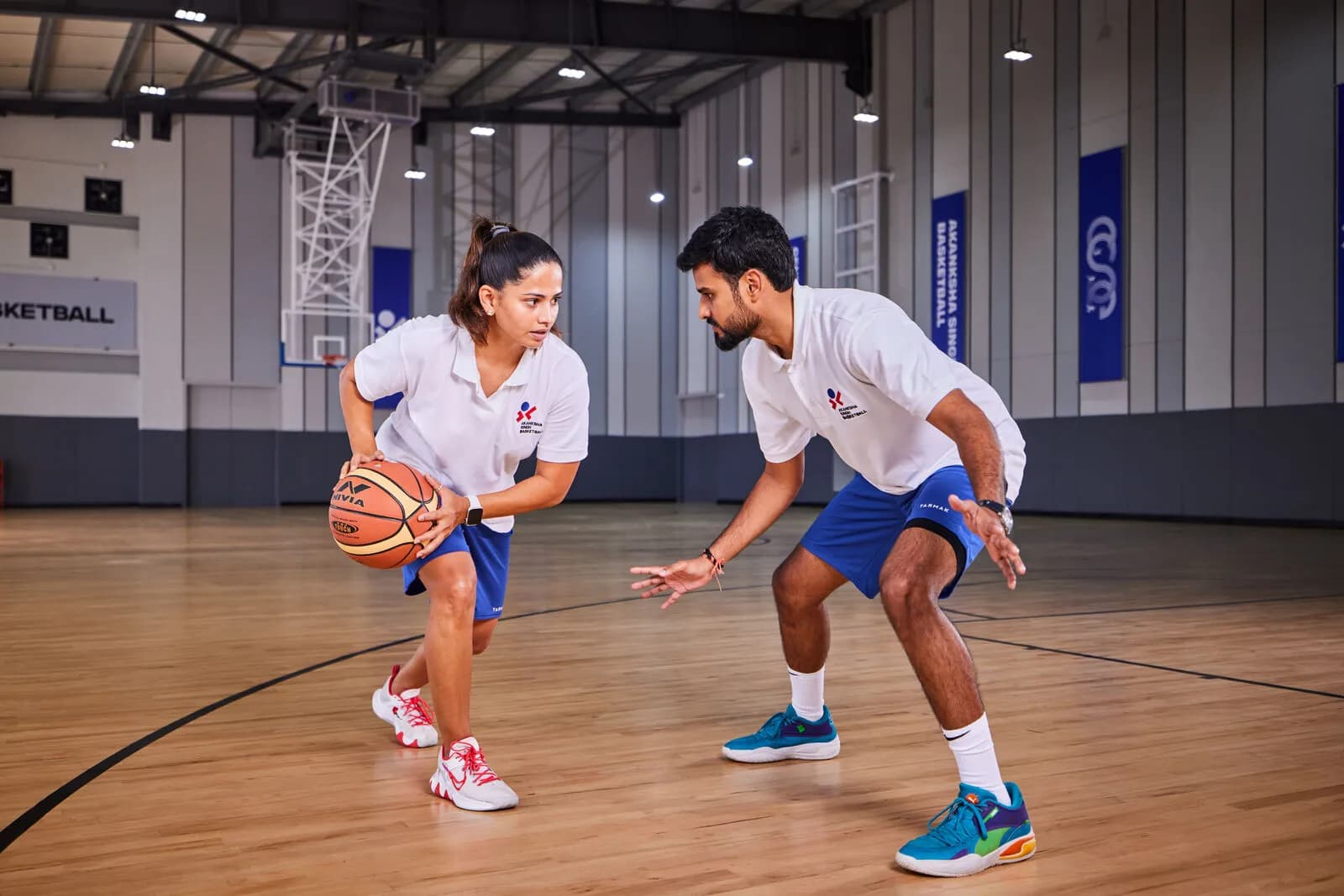 Akanksha Singh Basketball Academy training session at Centre for Sports Excellence Bangalore