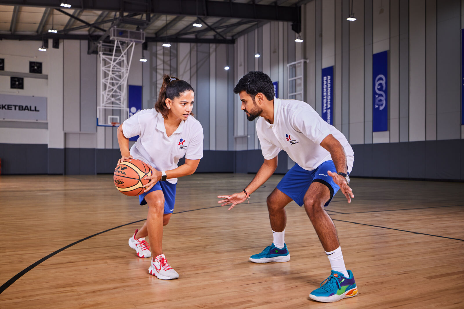 Akanksha Singh Basketball Academy training session at Centre for Sports Excellence Bangalore